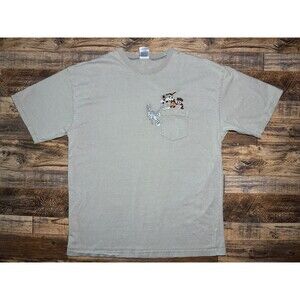 Vintage Warner Bros Studios Looney Tunes Striped Tee Bugs Bunny Sylvester Taz XL